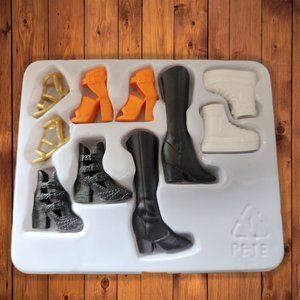 Five pairs Barbie Shoes